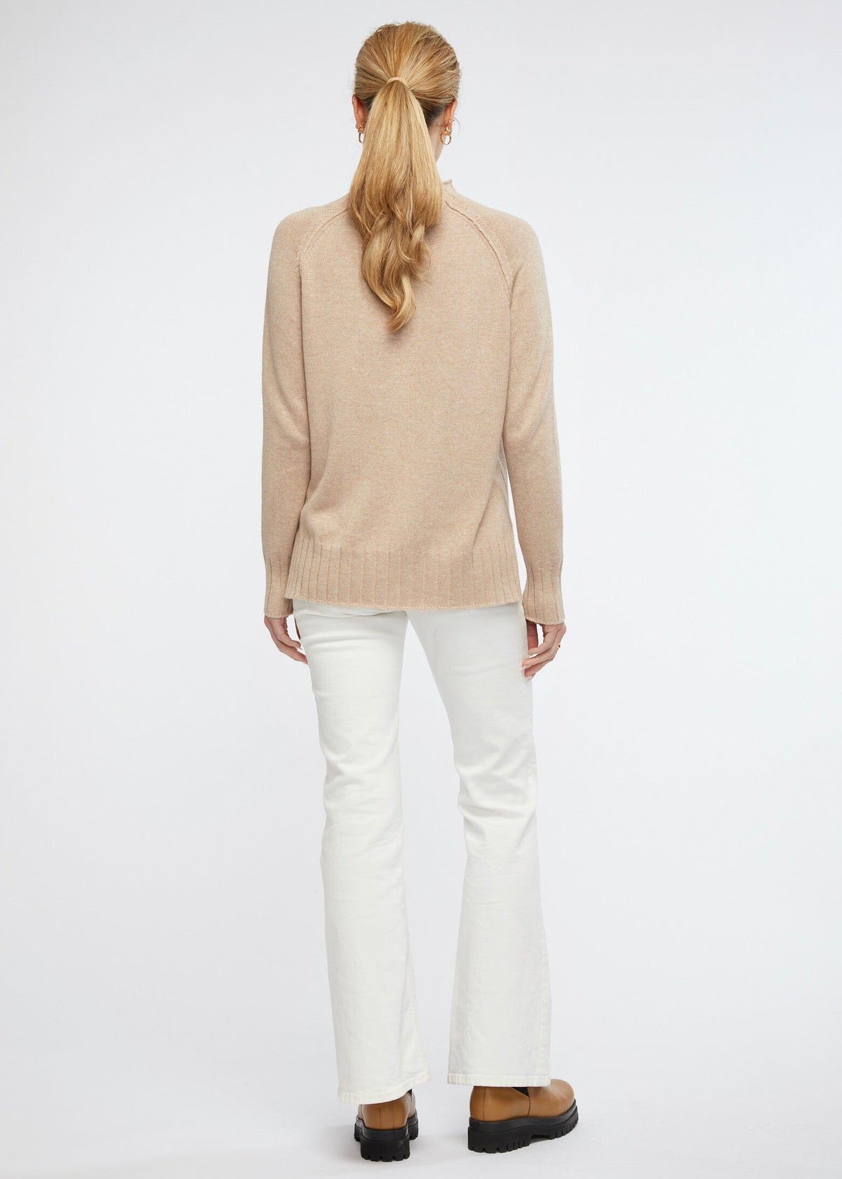ZAKET & PLOVER Essential Funnel - Oat Jumpers + Knitwear - Zabecca Living
