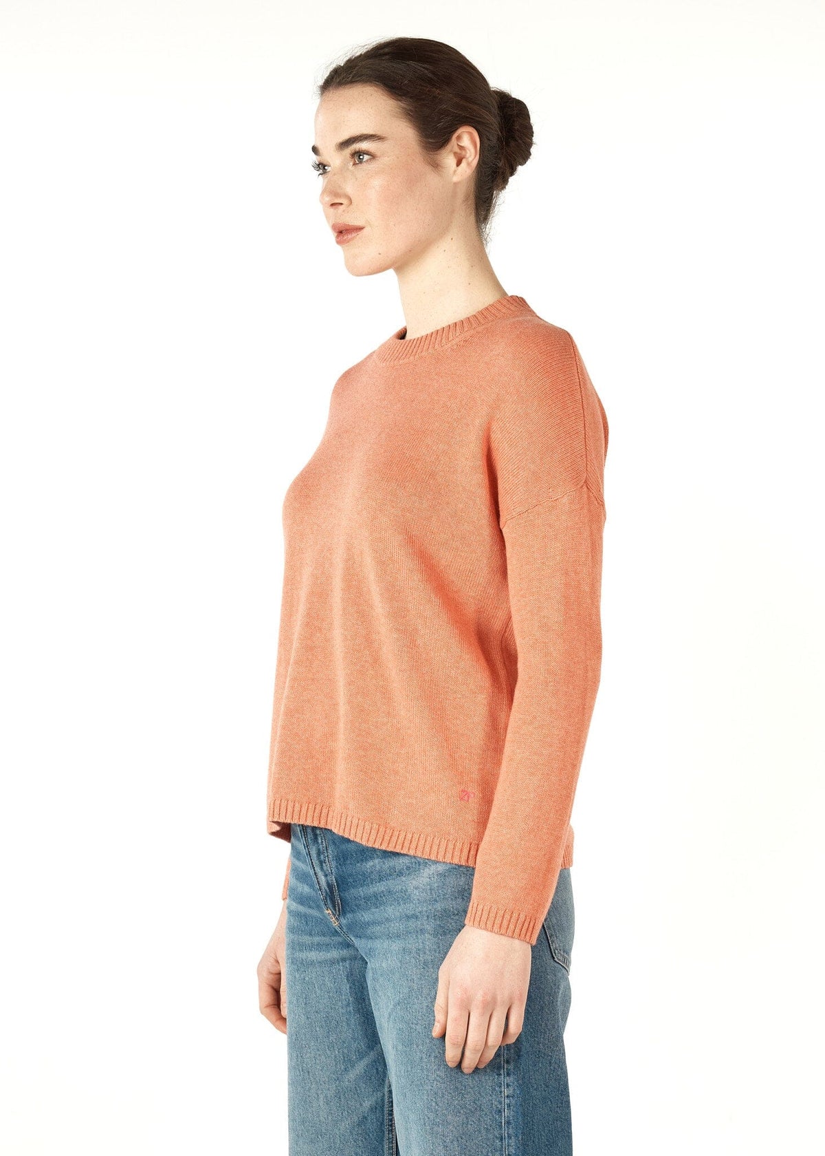 ZAKET &amp; PLOVER Essential Round Neck Jumper - Peach Jumpers + Knitwear - Zabecca Living