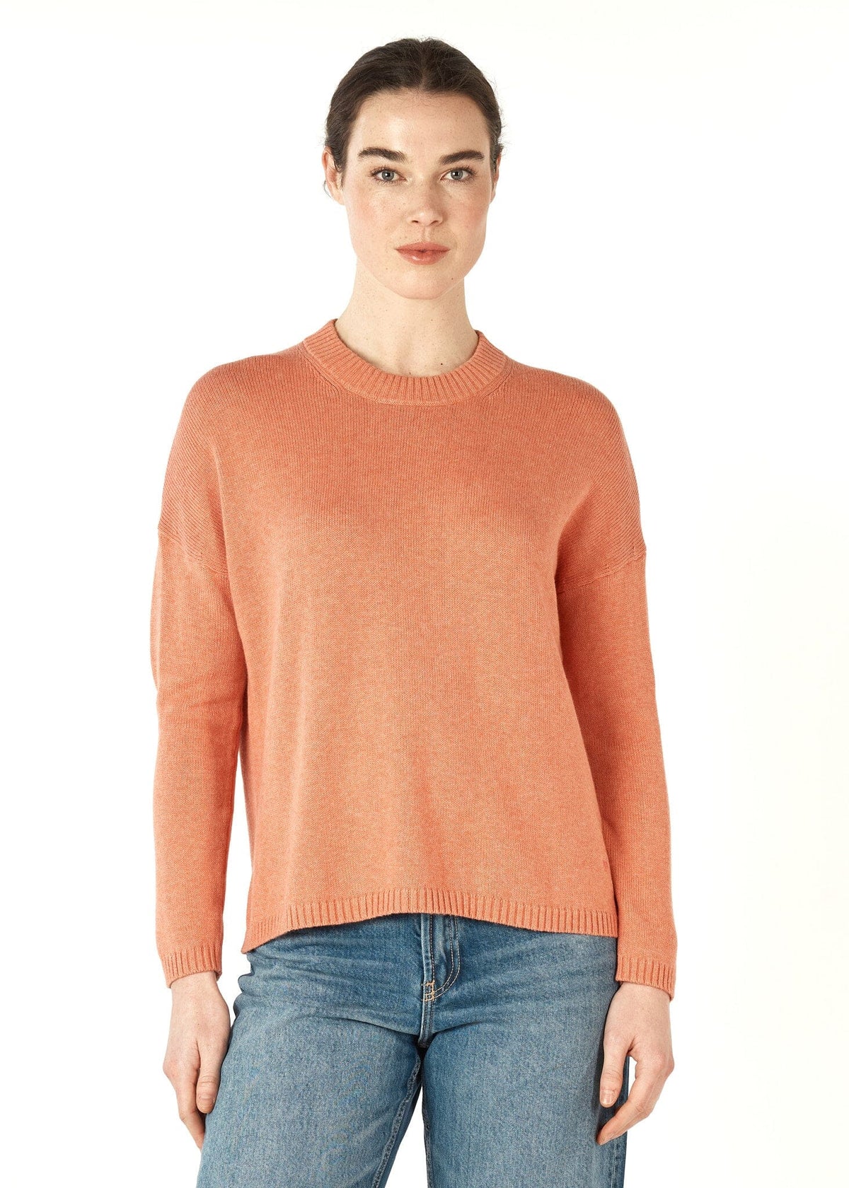 ZAKET &amp; PLOVER Essential Round Neck Jumper - Peach Jumpers + Knitwear - Zabecca Living