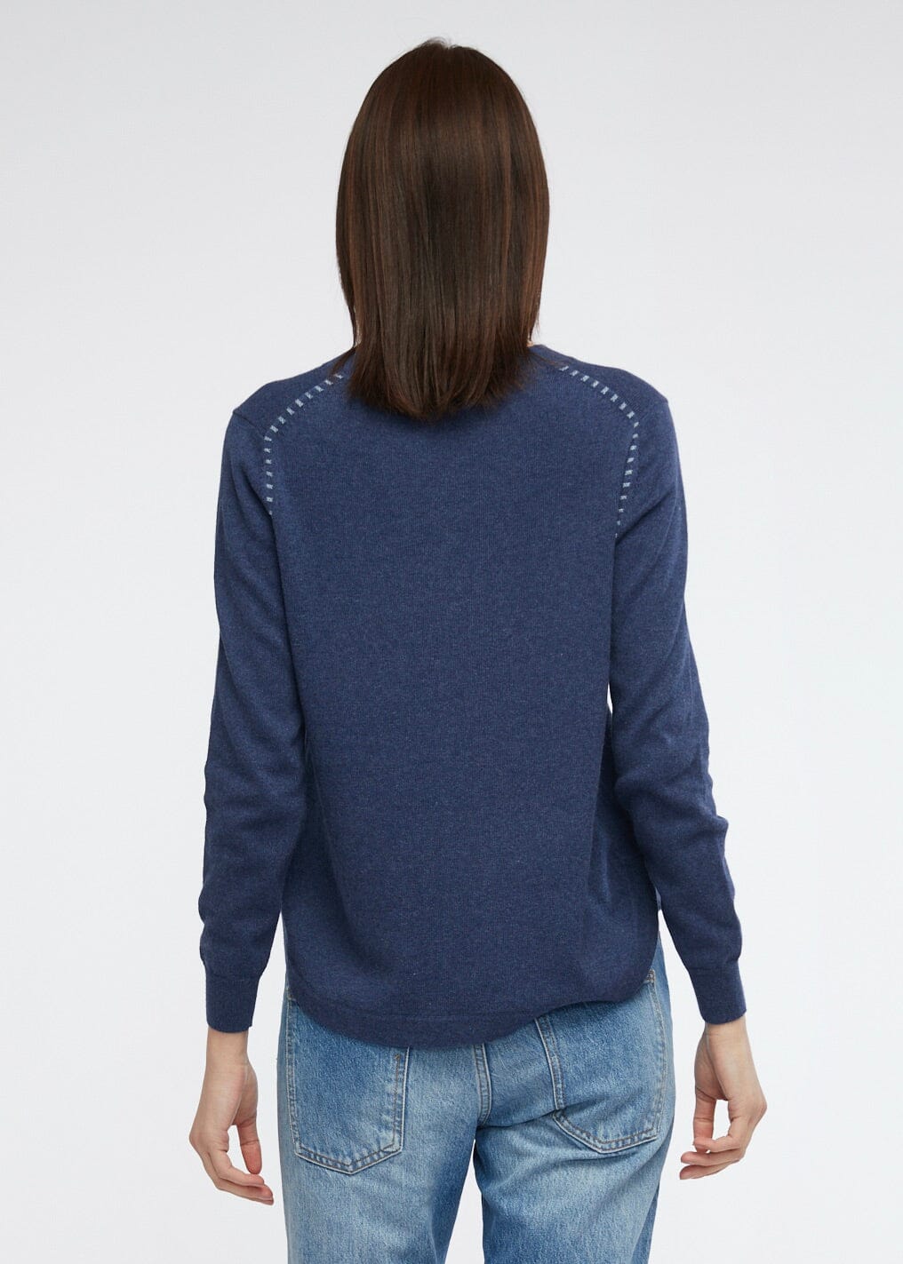 ZAKET & PLOVER Essential Shirt Bottom Knit - Denim Jumpers + Knitwear - Zabecca Living