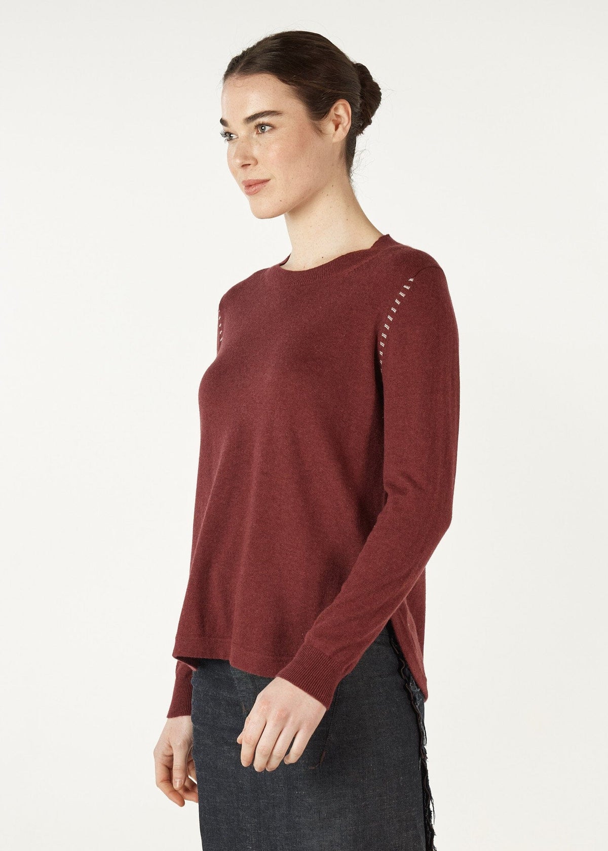 ZAKET &amp; PLOVER Essential Shirt Bottom Knit - Shiraz Jumpers + Knitwear - Zabecca Living