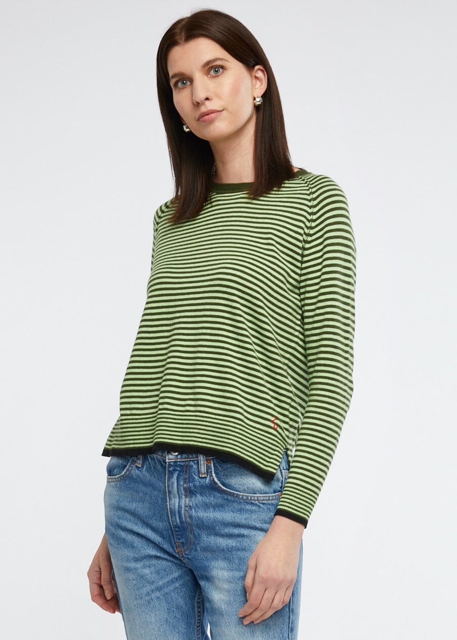 ZAKET & PLOVER Essential Stripe Crew - Algi Combo Jumpers + Knitwear - Zabecca Living
