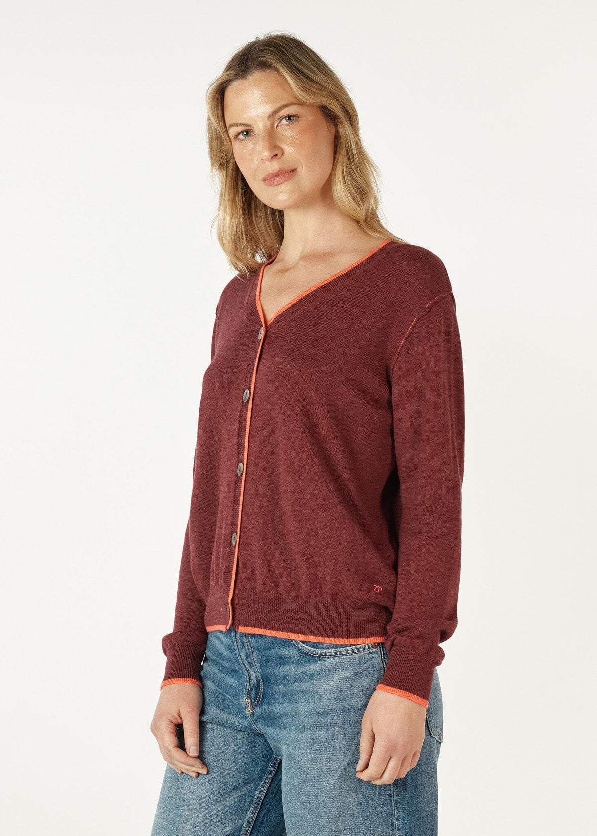 ZAKET & PLOVER Essential V Cardi - Shiraz CARDIGAN - Zabecca Living