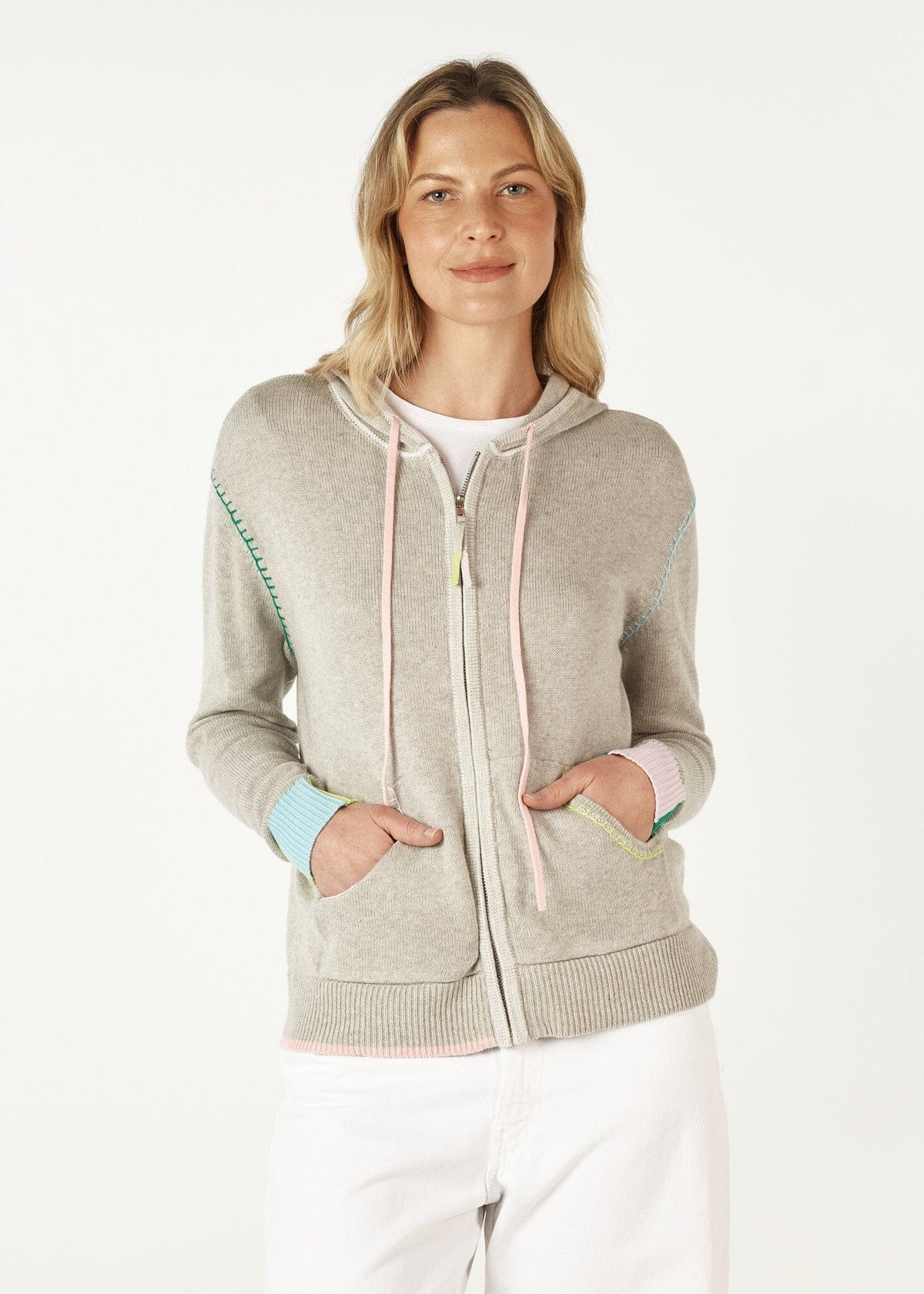ZAKET &amp; PLOVER Handcraft Hoodie - Marl Jumpers + Knitwear - Zabecca Living