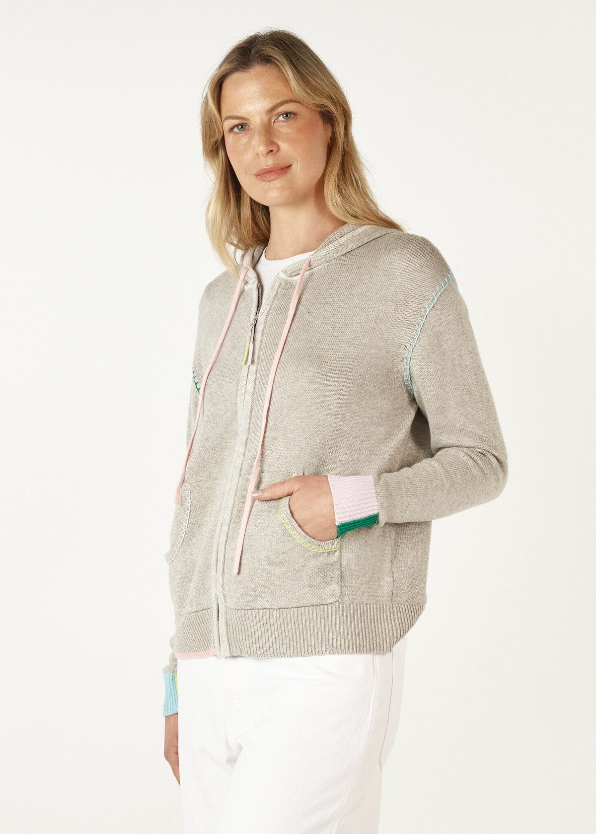 ZAKET &amp; PLOVER Handcraft Hoodie - Marl Jumpers + Knitwear - Zabecca Living