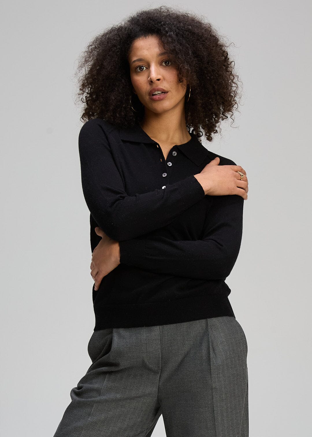 ZAKET &amp; PLOVER Henley Essential - Black Jumpers + Knitwear - Zabecca Living