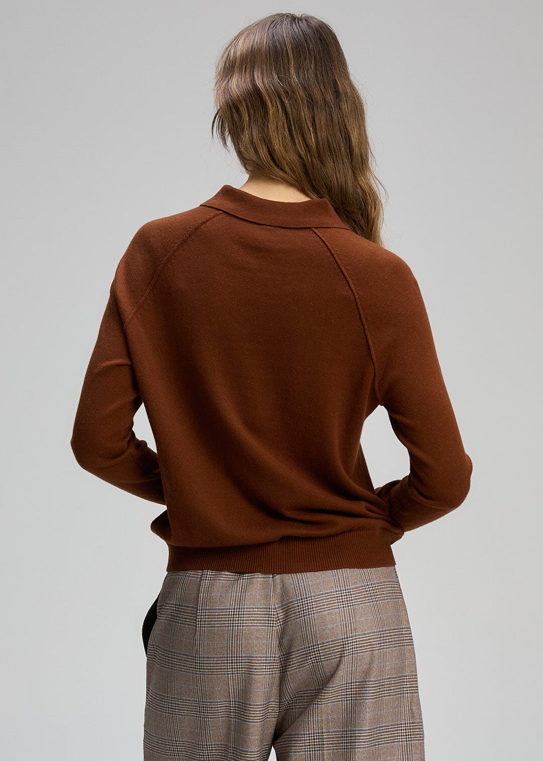 ZAKET &amp; PLOVER Henley Essential - Chestnut Jumpers + Knitwear - Zabecca Living