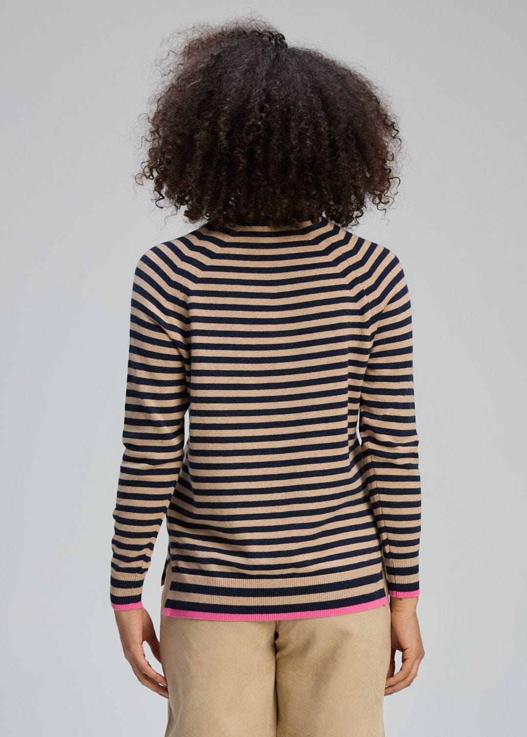 ZAKET &amp; PLOVER Stripe V Essential - Dark Denim Jumpers + Knitwear - Zabecca Living