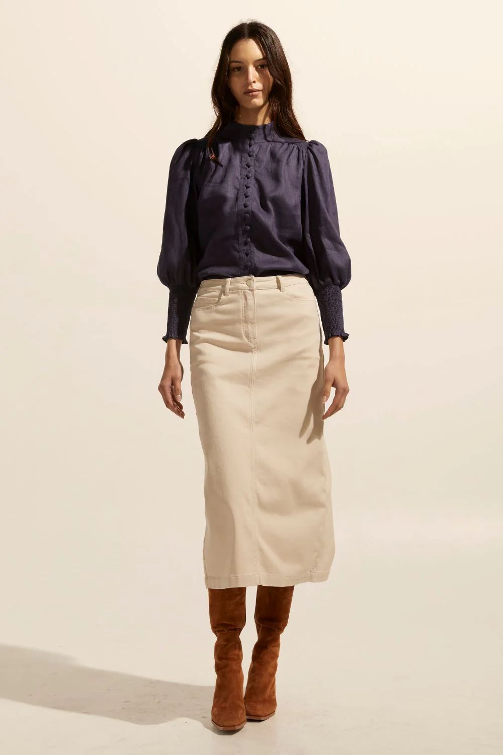 ZOE KRATZMANN Accord Skirt - Stone Skirt - Zabecca Living