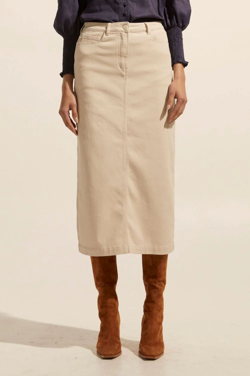 ZOE KRATZMANN Accord Skirt - Stone Skirt - Zabecca Living