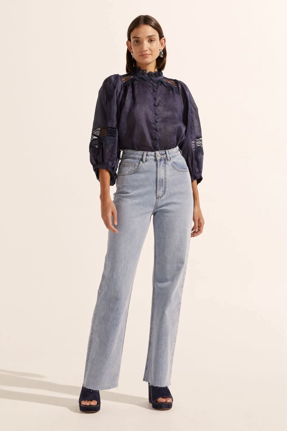ZOE KRATZMANN Quell Top - Indigo Shirts &amp; Blouses - Zabecca Living