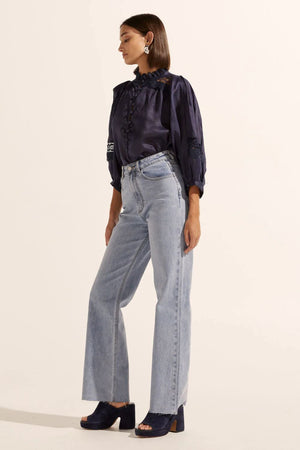 ZOE KRATZMANN Quell Top - Indigo Shirts & Blouses - Zabecca Living