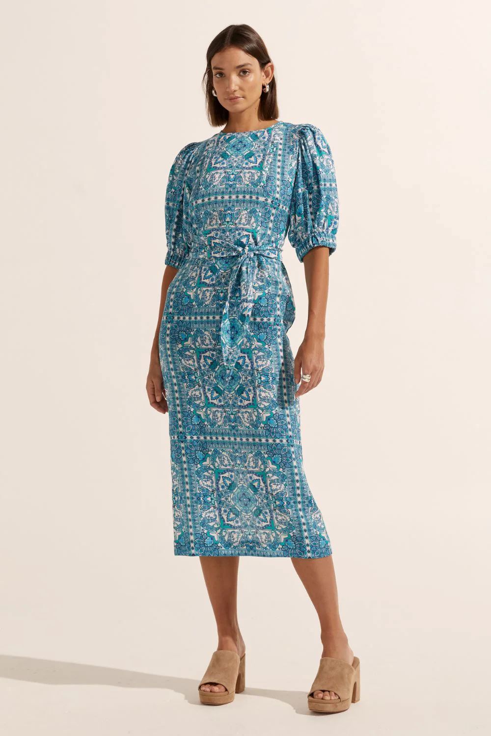 ZOE KRATZMANN Venture Dress - Sapphire Tile Dress - Zabecca Living