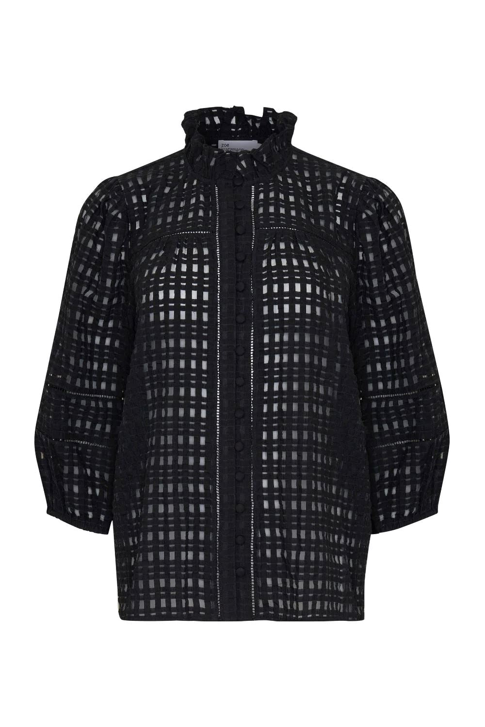 ZOE KRATZMANN Wayfarer Top - Black Window Shirts & Blouses - Zabecca Living