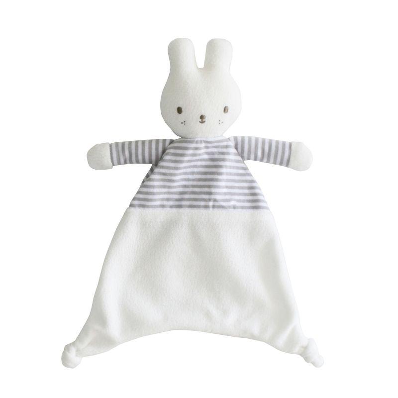 ALIMROSE Baby Bunny Comforter - Grey Stripe BABY (0-12 Mths) - Zabecca Living