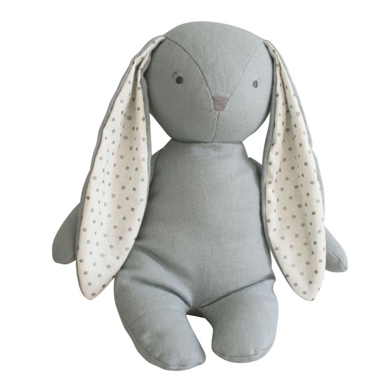 ALIMROSE Bobby Floppy Bunny 25cm - Grey Linen BABY (0-12 Mths) - Zabecca Living