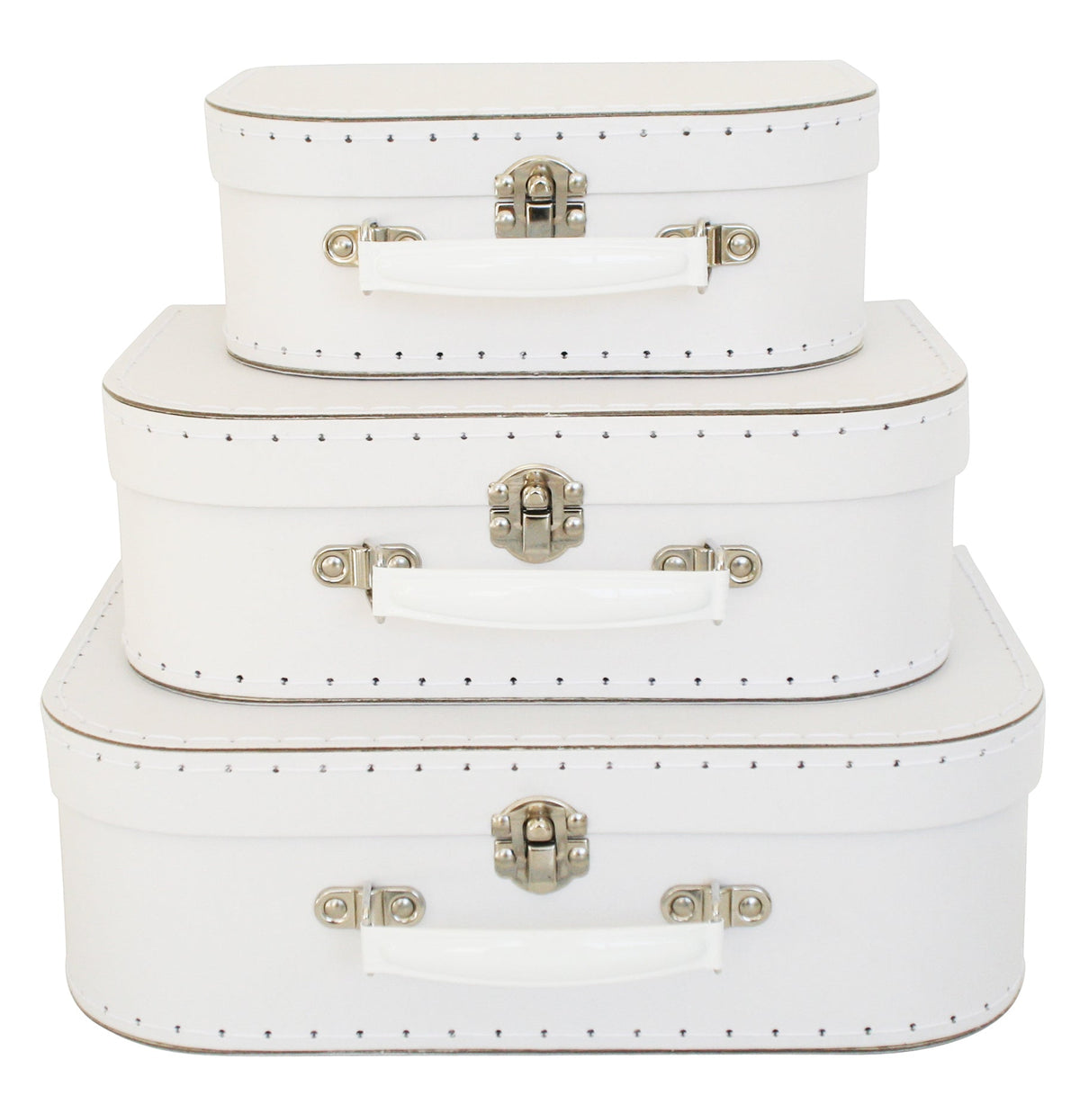 ALIMROSE Kids Carry Case Set - White/Grey TODDLER (1-3 Yrs) - Zabecca Living