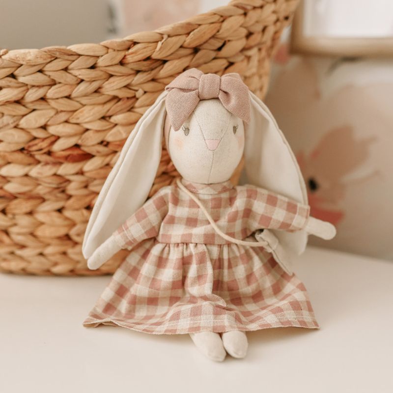 ALIMROSE Mini Sofia Bunny - Rose Check PRE-SCHOOL (3-5 Yrs) - Zabecca Living
