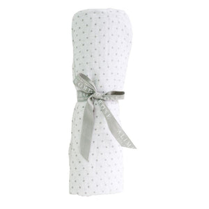 ALIMROSE Muslin Swaddle - Grey Spot BABY BLANKET - Zabecca Living