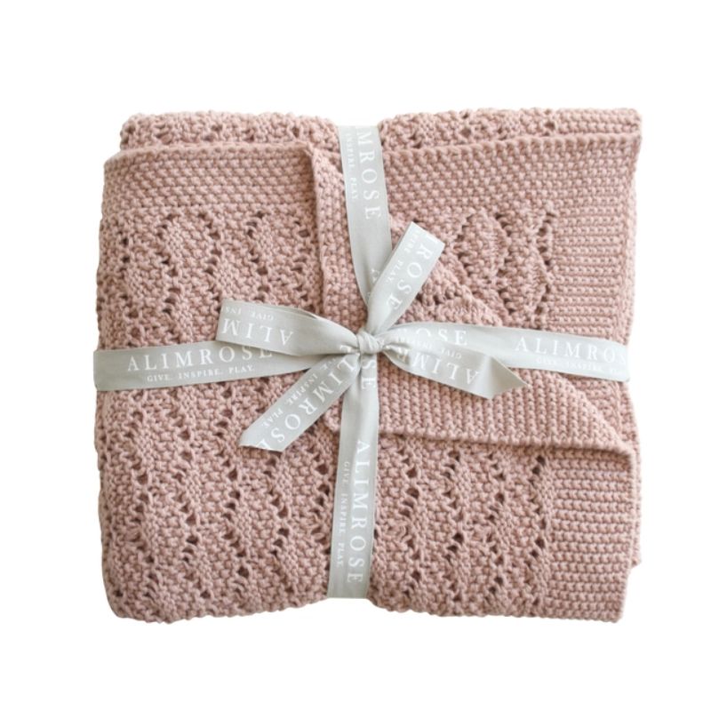 ALIMROSE Organic Heritage Knit Blanket - Blossom BABY BLANKET - Zabecca Living