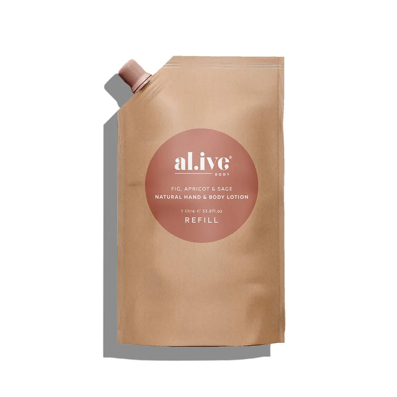AL.IVE BODY Lotion Refill - Fig, Apricot and Sage BODY CREAM - Zabecca Living