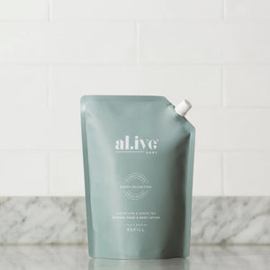 AL.IVE BODY Lotion Refill - Kaffir Lime and Green Tea HAND AND BODY WASH - Zabecca Living