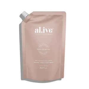 AL.IVE BODY Wash Refill - Applewood & Goji Berry HAND AND BODY WASH - Zabecca Living