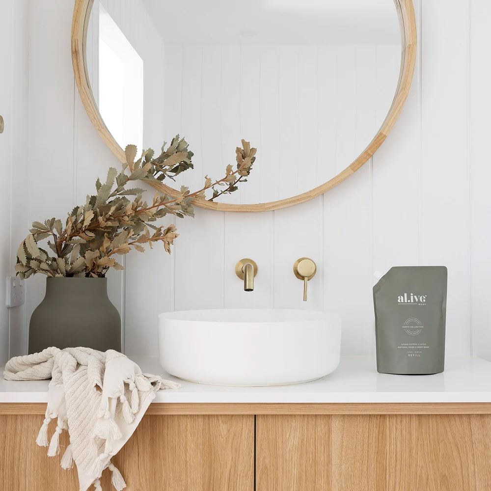 AL.IVE BODY Wash Refill - Green Pepper & Lotus HAND AND BODY WASH - Zabecca Living