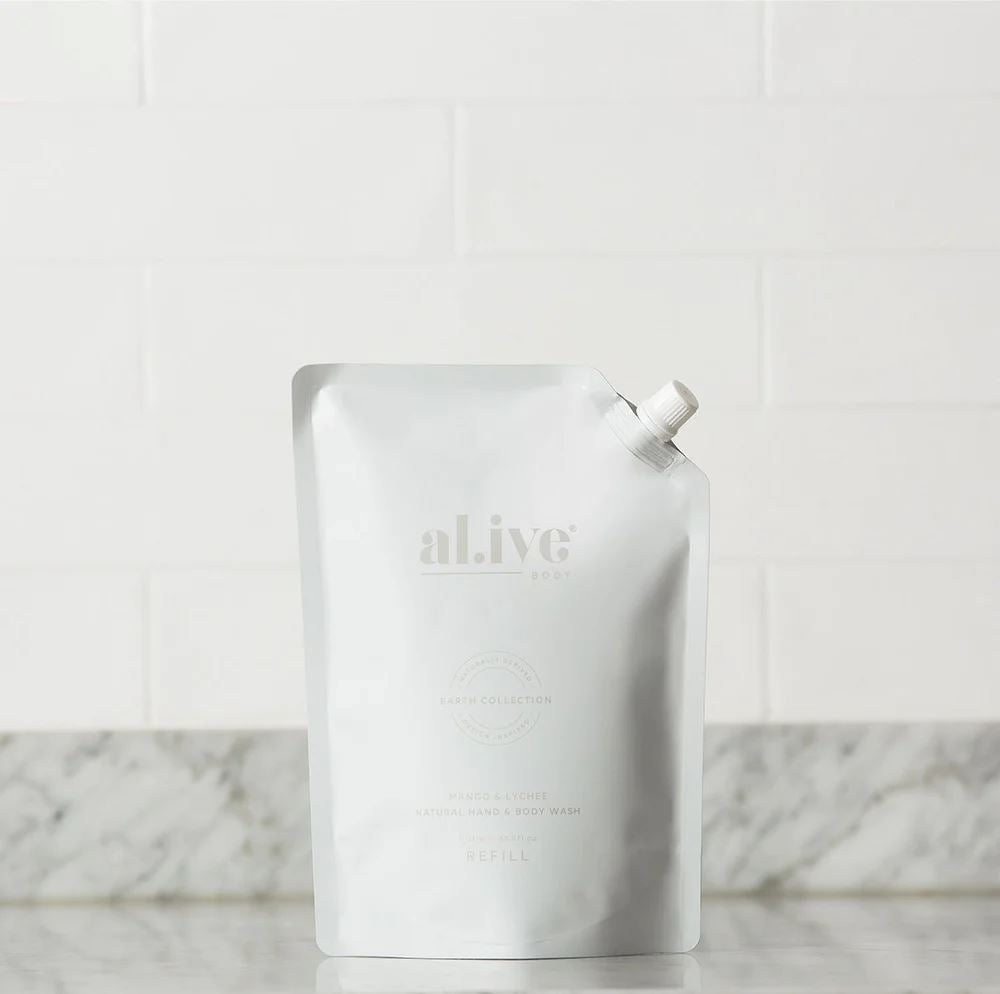 AL.IVE BODY Wash Refill - Mango & Lychee HAND AND BODY WASH - Zabecca Living