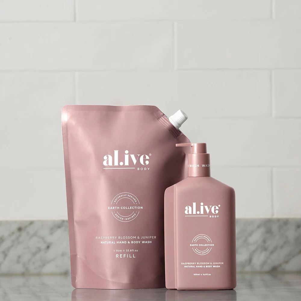 AL.IVE BODY Wash Refill - Raspberry Blossom & Juniper HAND AND BODY WASH - Zabecca Living