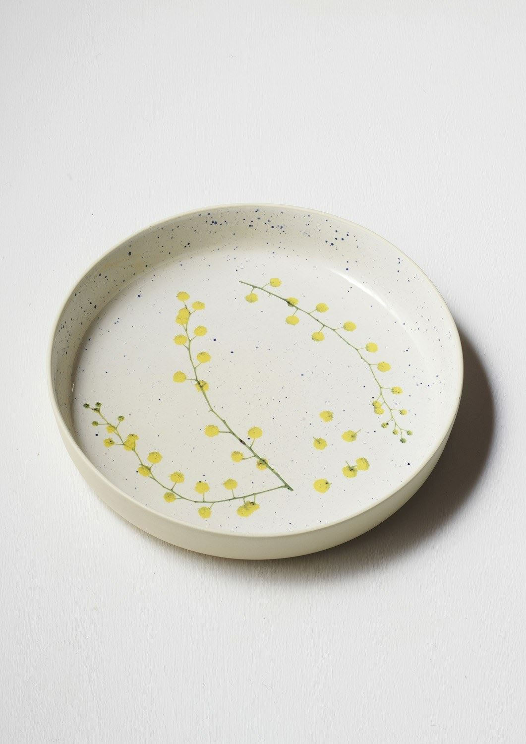 ANGUS &amp; CELESTE Australian Botanicals Server Bowl - Wattle Sprigs KITCHEN + DINING - Zabecca Living