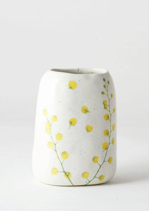 ANGUS & CELESTE Pebble Vase - Wattle Sprigs VASE - Zabecca Living