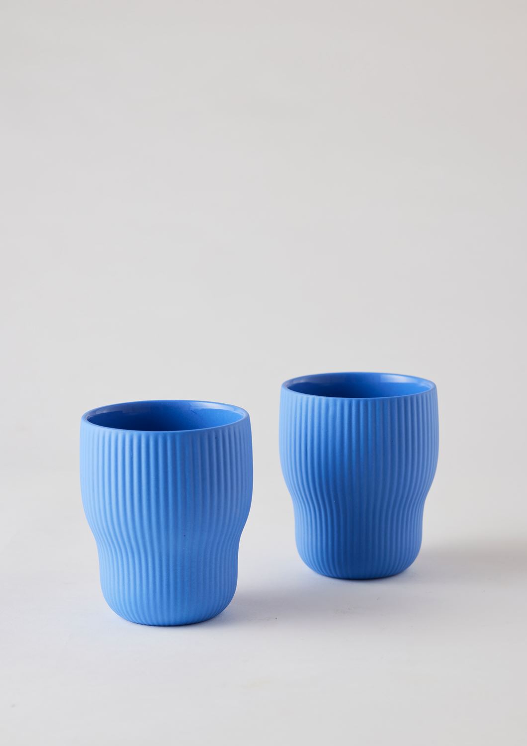 ANGUS & CELESTE Pigment Latte Cups Two Set - Cobalt COFFEE, TEA & DRINKS - Zabecca Living