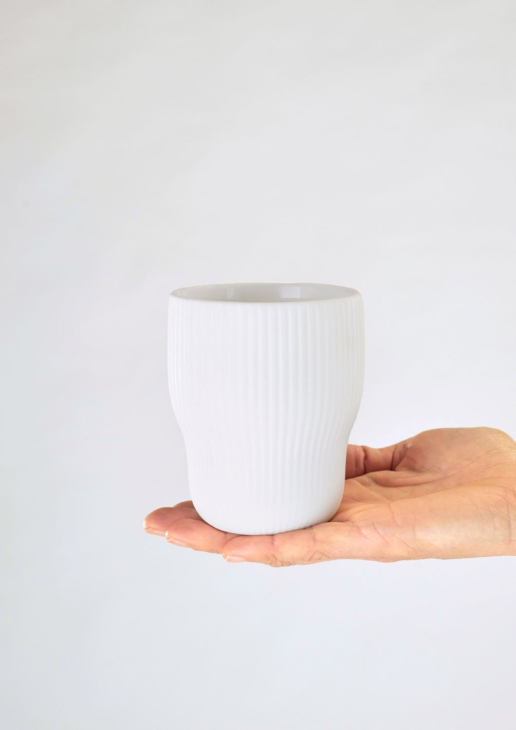 ANGUS & CELESTE Pigment Latte Cups Two Set - Snow COFFEE, TEA & DRINKS - Zabecca Living