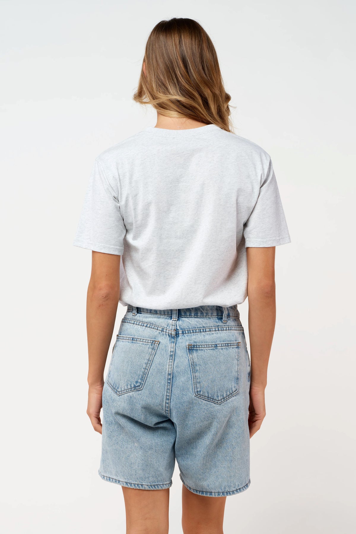 APERO Beaded Tee - Grey Marle / Black Tee - Zabecca Living