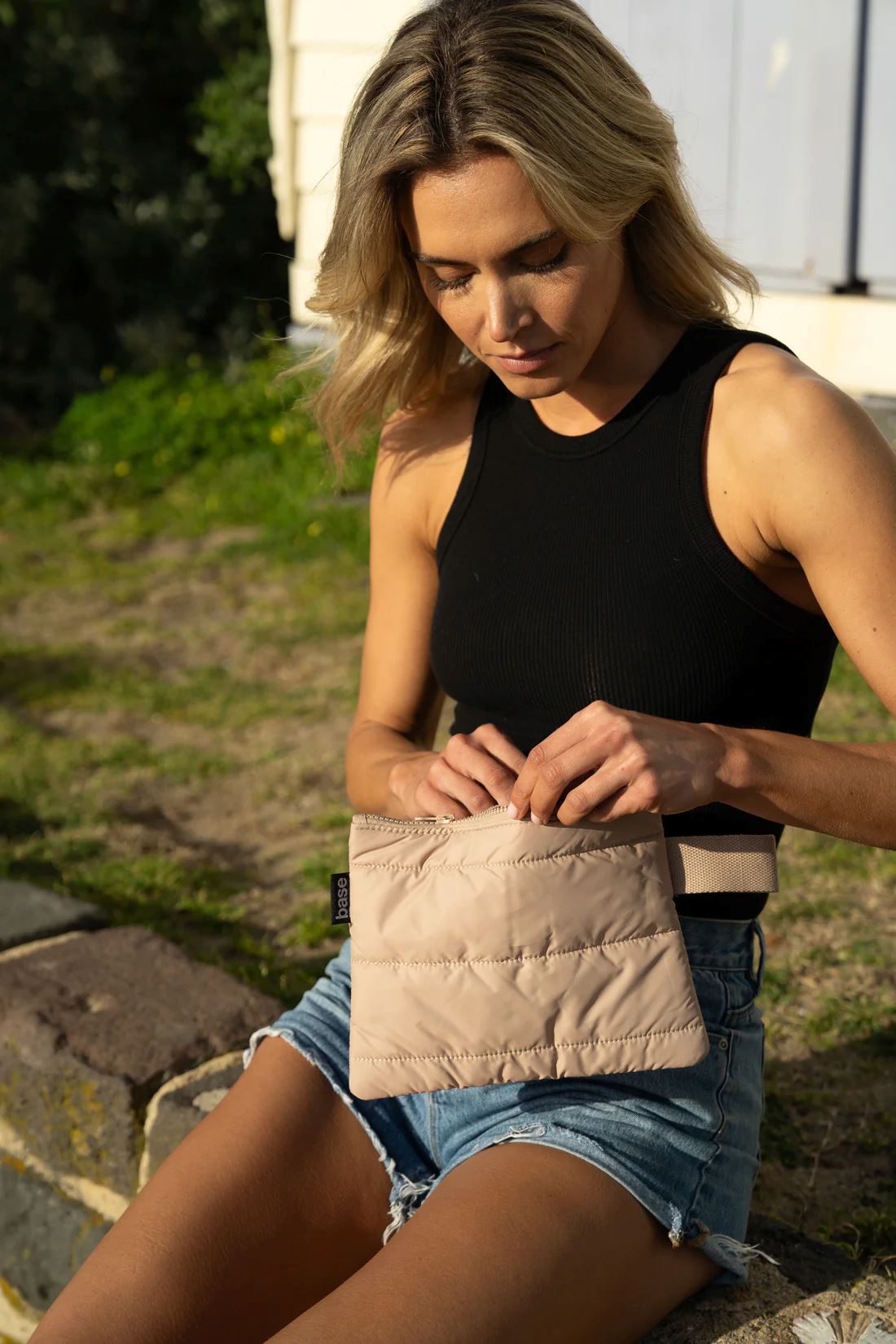 BASE Flat Base - Sand HANDBAG - Zabecca Living