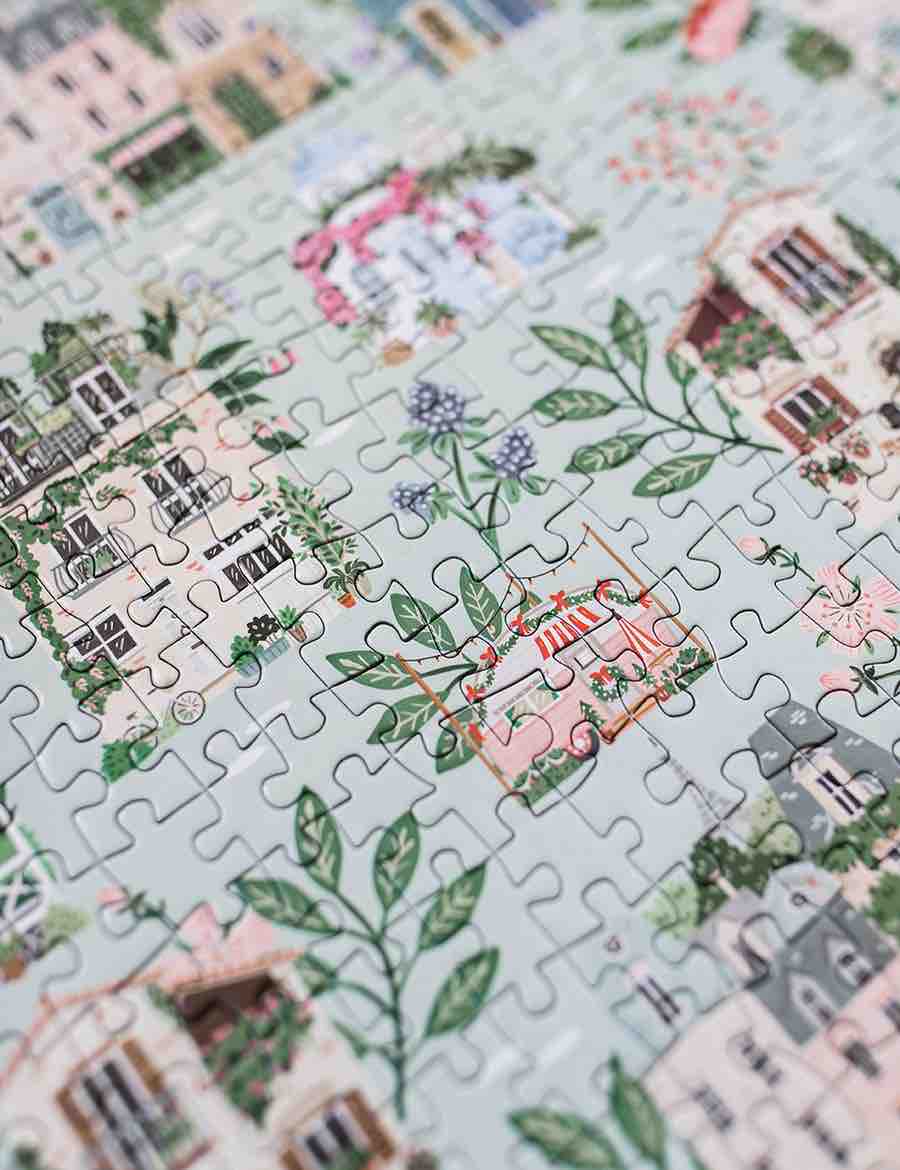 BESPOKE LETTERPRESS Around the World 1000 Piece Puzzle Puzzle - Zabecca Living