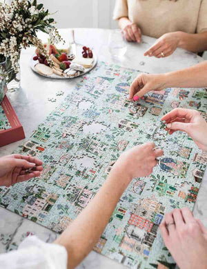 BESPOKE LETTERPRESS Around the World 1000 Piece Puzzle Puzzle - Zabecca Living