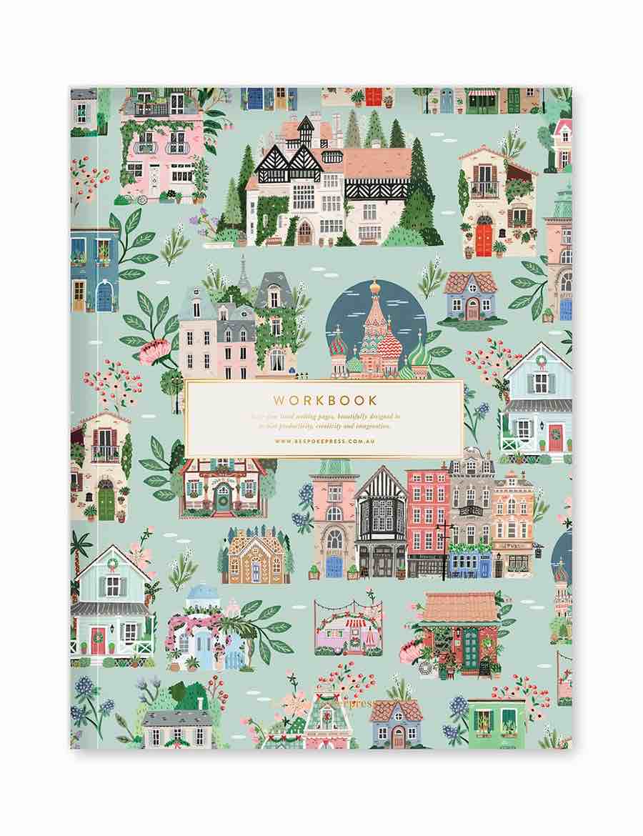 BESPOKE LETTERPRESS Around the World Workbook Notebooks - Zabecca Living