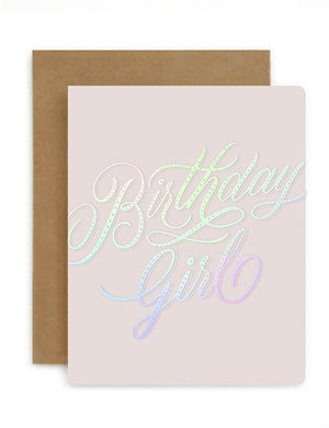 BESPOKE LETTERPRESS - Birthday Girl Birthday Card - Zabecca Living