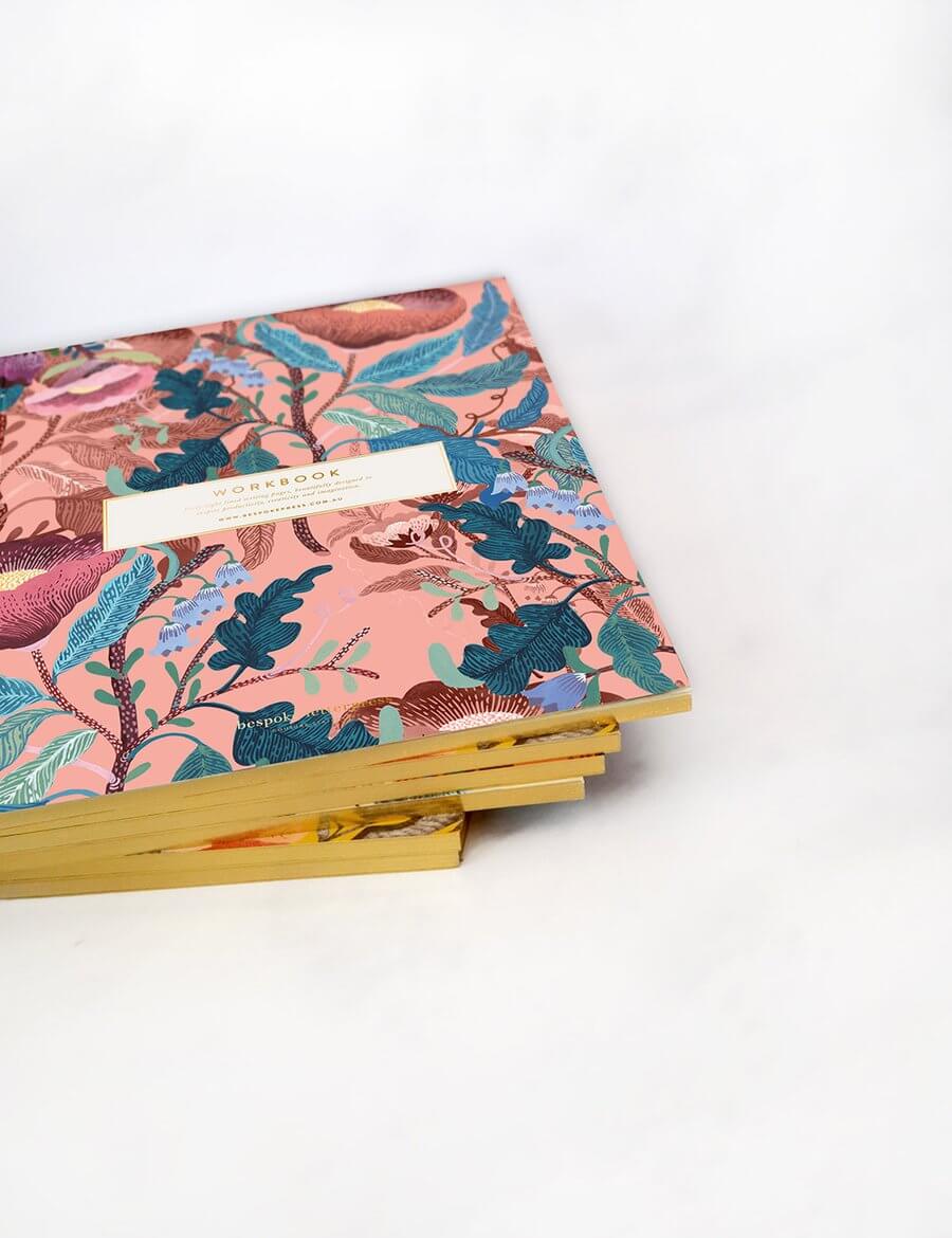 BESPOKE LETTERPRESS Blomstra Workbook - Swedish Forest Notebooks - Zabecca Living