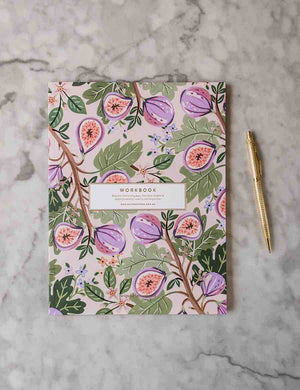 BESPOKE LETTERPRESS Figs Workbook Notebooks - Zabecca Living