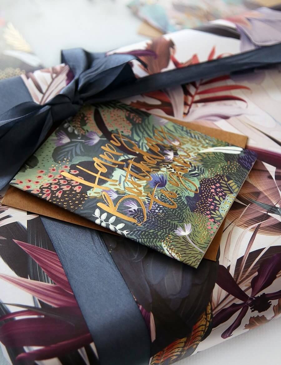 BESPOKE LETTERPRESS - Jungle Happy Birthday to You Birthday Card - Zabecca Living