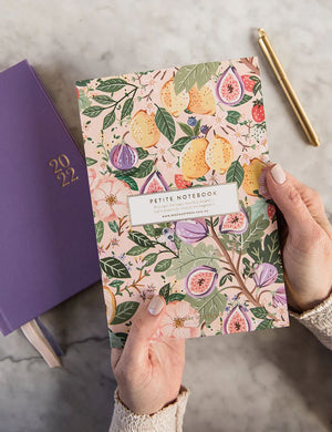 BESPOKE LETTERPRESS Petite Notebook Summer Fruit - Lined Notebooks - Zabecca Living