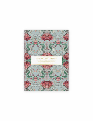 BESPOKE LETTERPRESS Pocket Notebook Kaleidoflora - Blank Notebooks - Zabecca Living