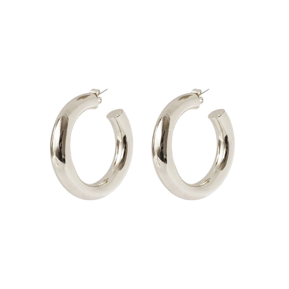 BLING BAR Cicciolina Hoops - Silver Earrings - Zabecca Living