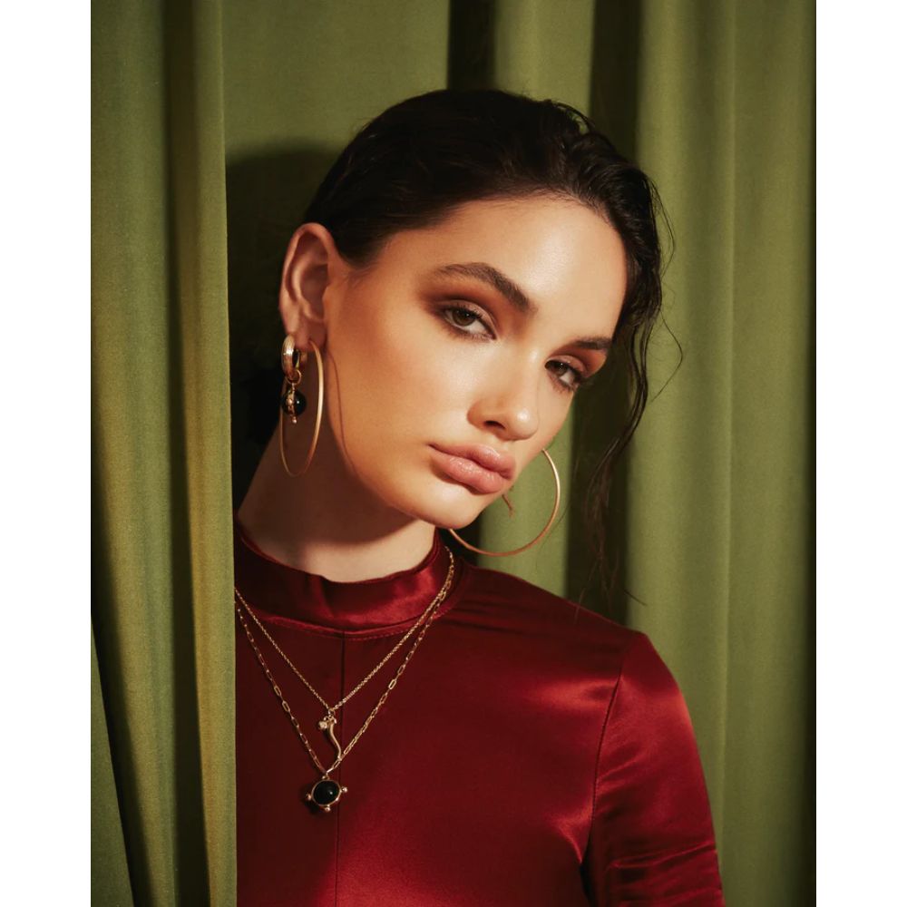 BLING BAR La Paz Hoops - Polished Silver Earrings - Zabecca Living