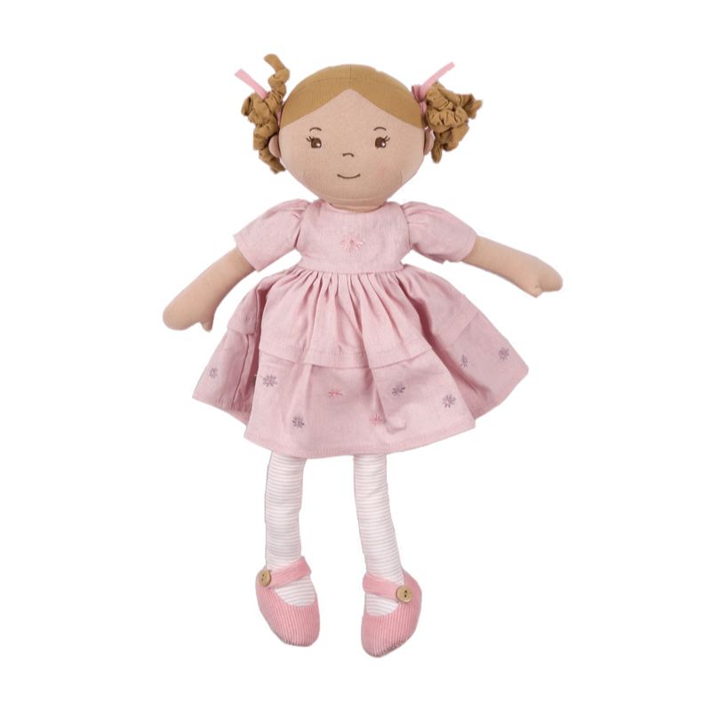BONIKKA Amelia Linen Doll With Brown Hair TODDLER (1-3 Yrs) - Zabecca Living