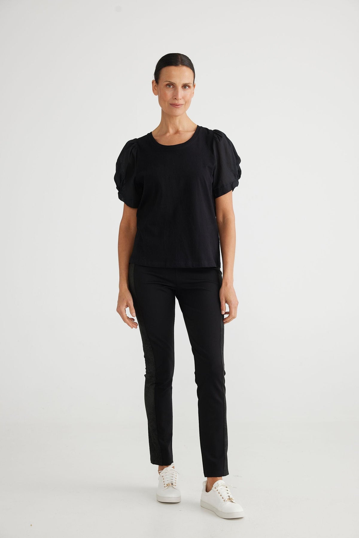 BRAVE AND TRUE Abigail Top - Black Shirts &amp; Blouses - Zabecca Living