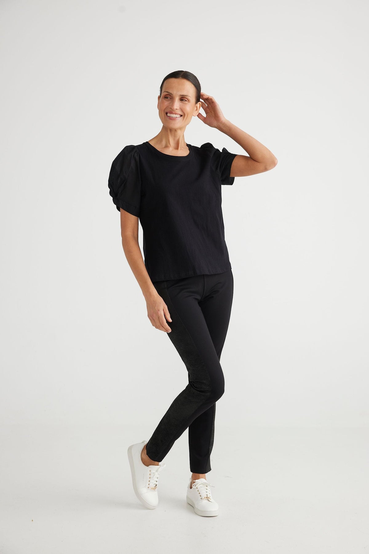 BRAVE AND TRUE Abigail Top - Black Shirts &amp; Blouses - Zabecca Living